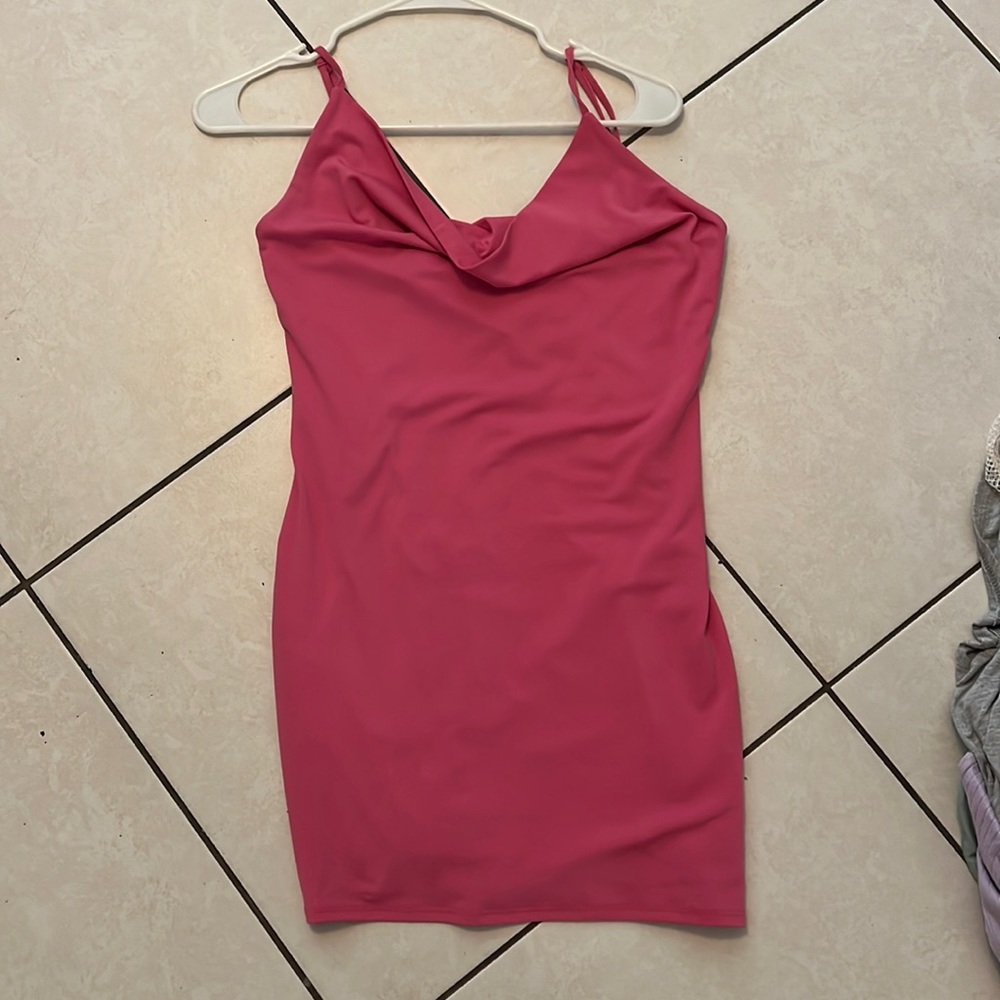 Only worn once. Tight pink dress!
